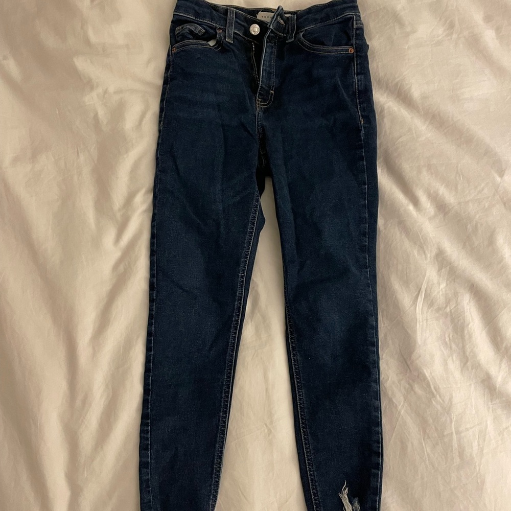 Topshop Jamie Frayed Jeans